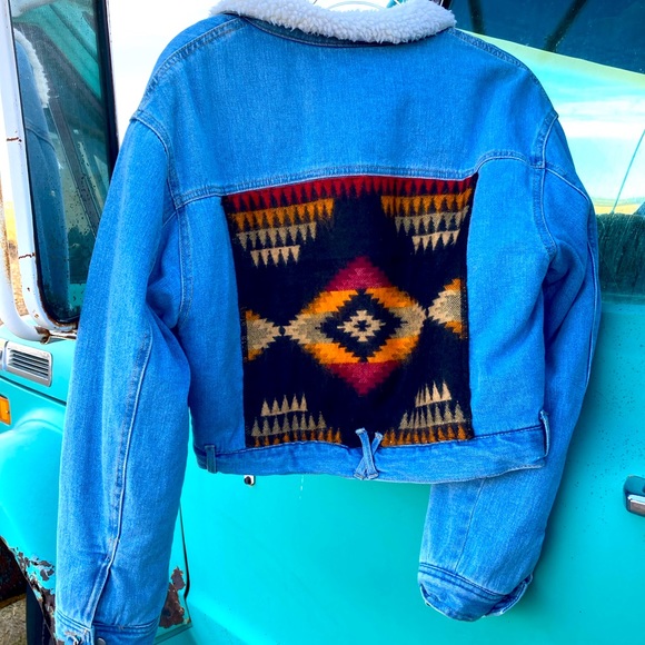 Sherpa denim jacket - Picture 1 of 2